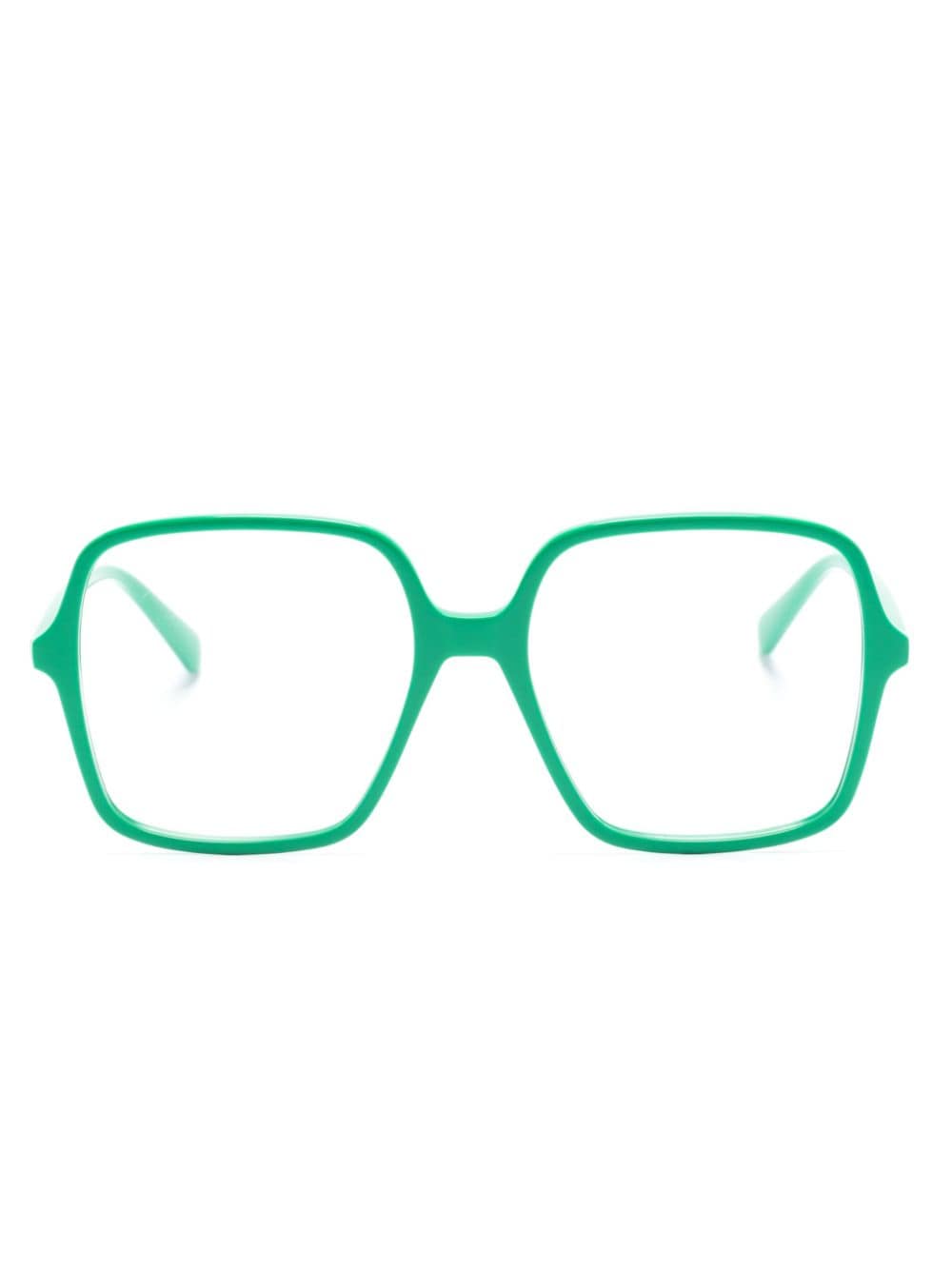 Gucci Eyewear GG oversize-frame glasses - Green von Gucci Eyewear