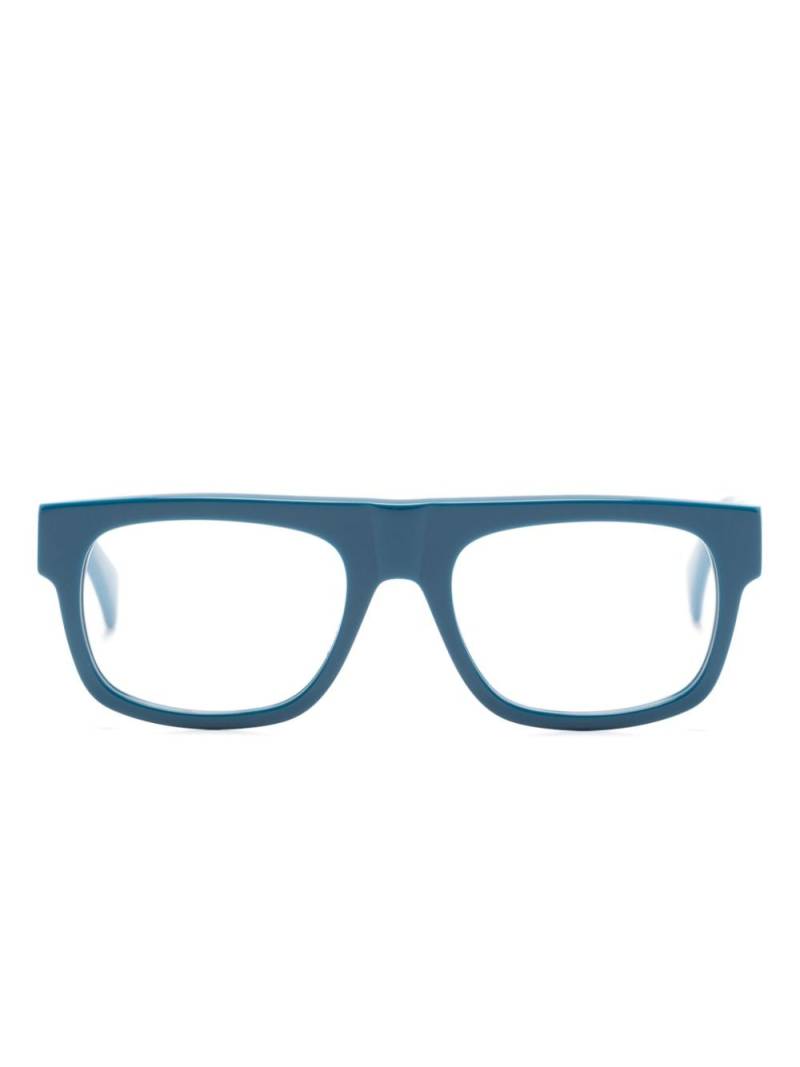 Gucci Eyewear GG1137O logo-print square-frame glasses - Blue von Gucci Eyewear