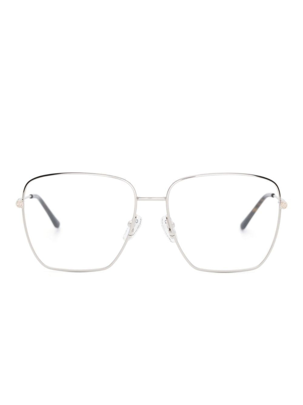 Gucci Eyewear GG14140 oversized-frame glasses - Silver von Gucci Eyewear