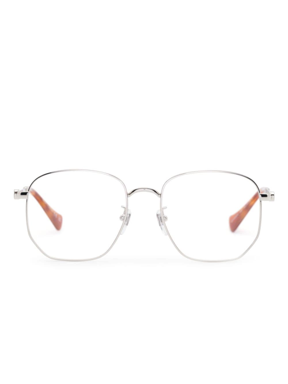 Gucci Eyewear GG1420OK oversize-frame glasses - Silver von Gucci Eyewear