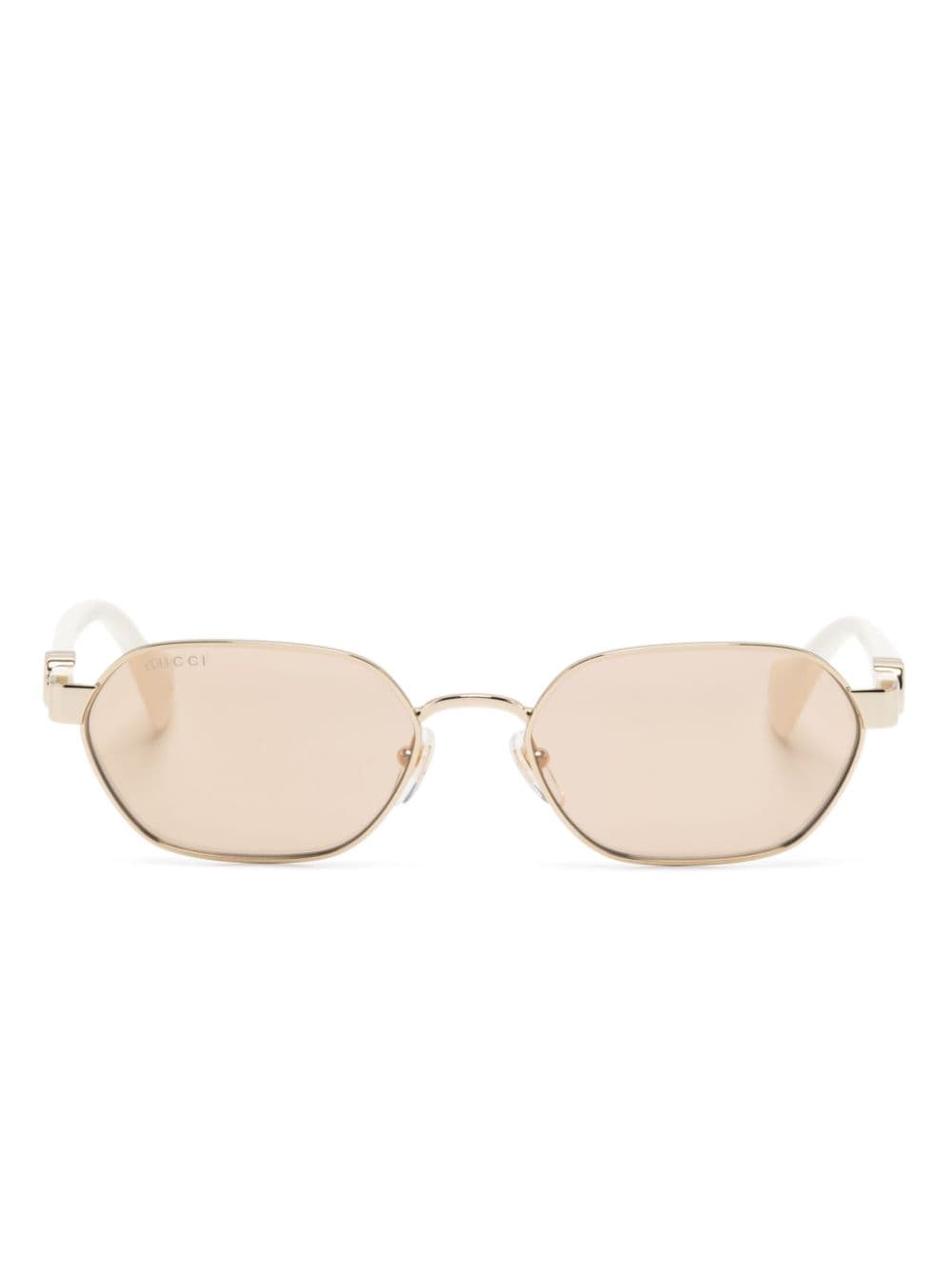 Gucci Eyewear GG1593S geometric-frame sunglasses - Neutrals von Gucci Eyewear