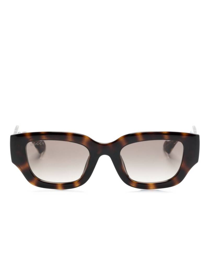 Gucci Eyewear Interlocking G cat-eye sunglasses - Brown von Gucci Eyewear