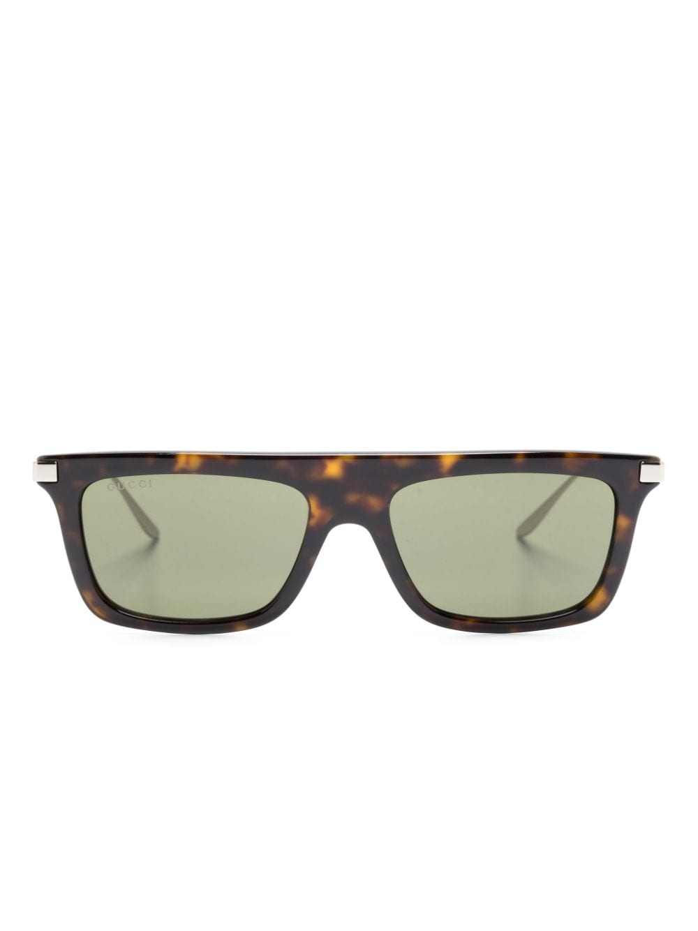 Gucci Eyewear tortoiseshell rectangle-frame sunglasses - Brown von Gucci Eyewear