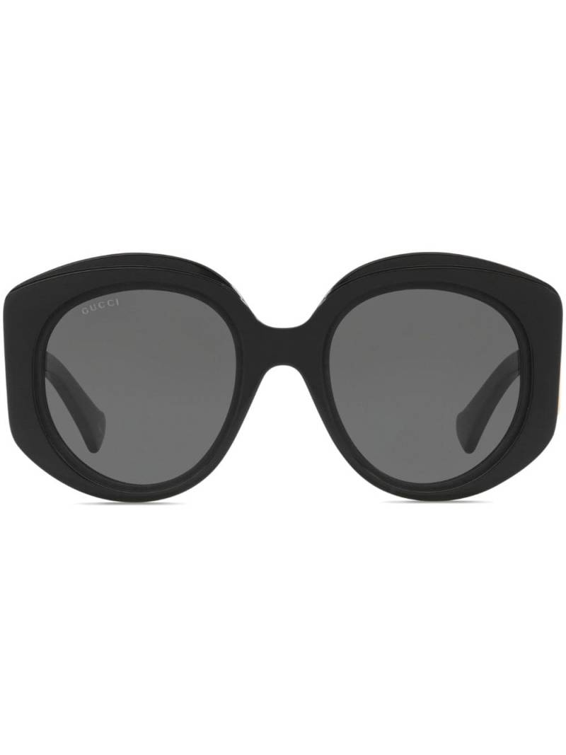 Gucci Eyewear Interlocking-G round-frame sunglasses - Black von Gucci Eyewear