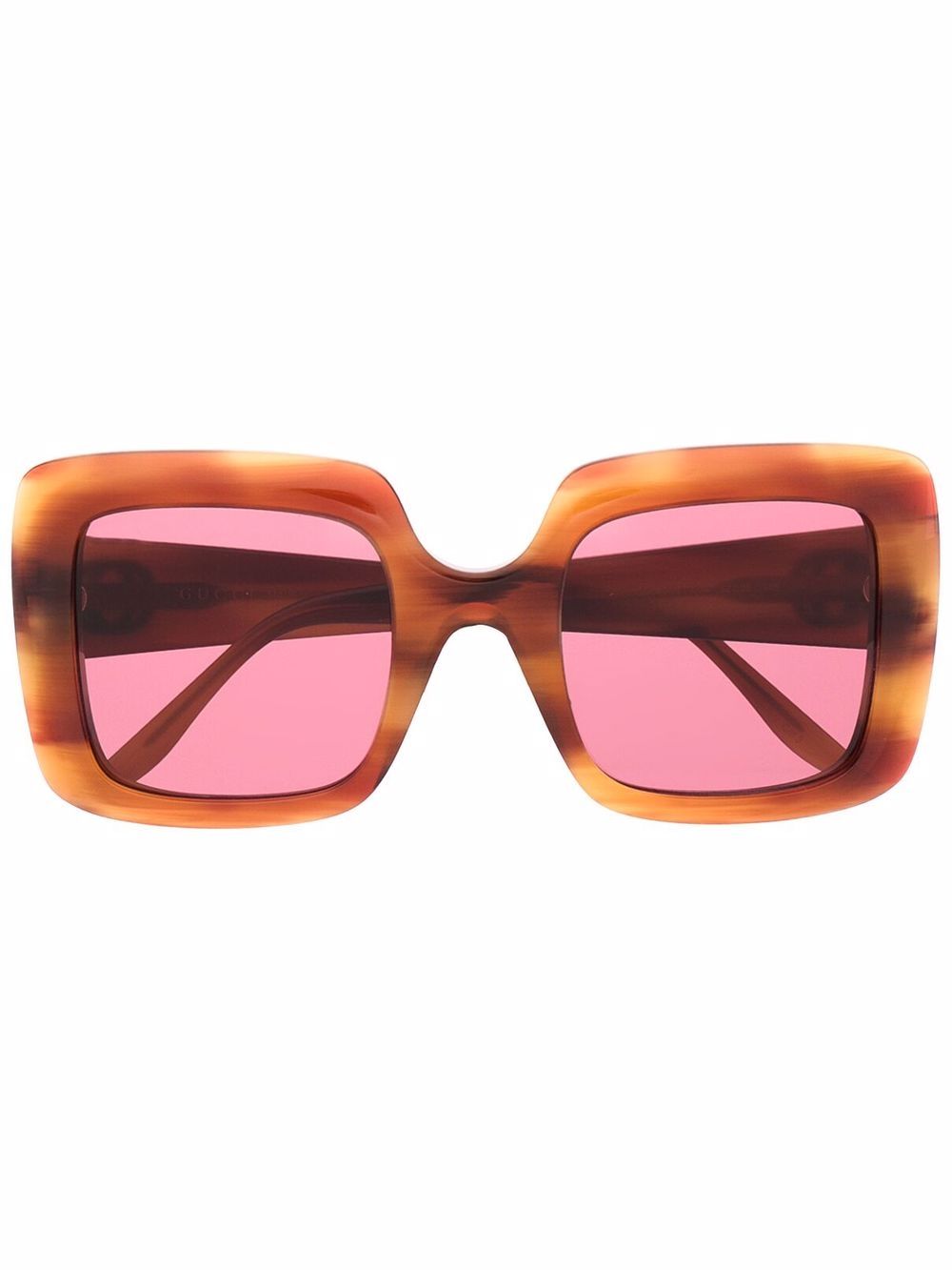 Gucci Eyewear Interlocking GG logo sunglasses - Brown von Gucci Eyewear