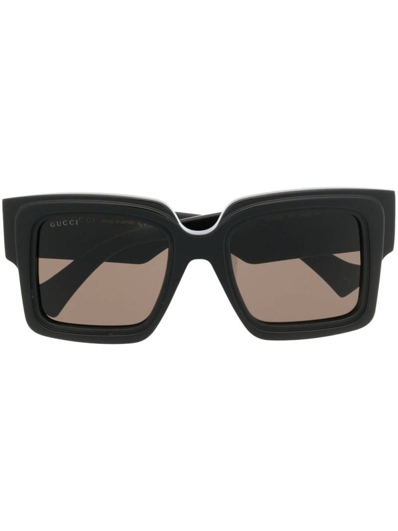 Gucci Eyewear oversized-frame sunglasses - Black von Gucci Eyewear