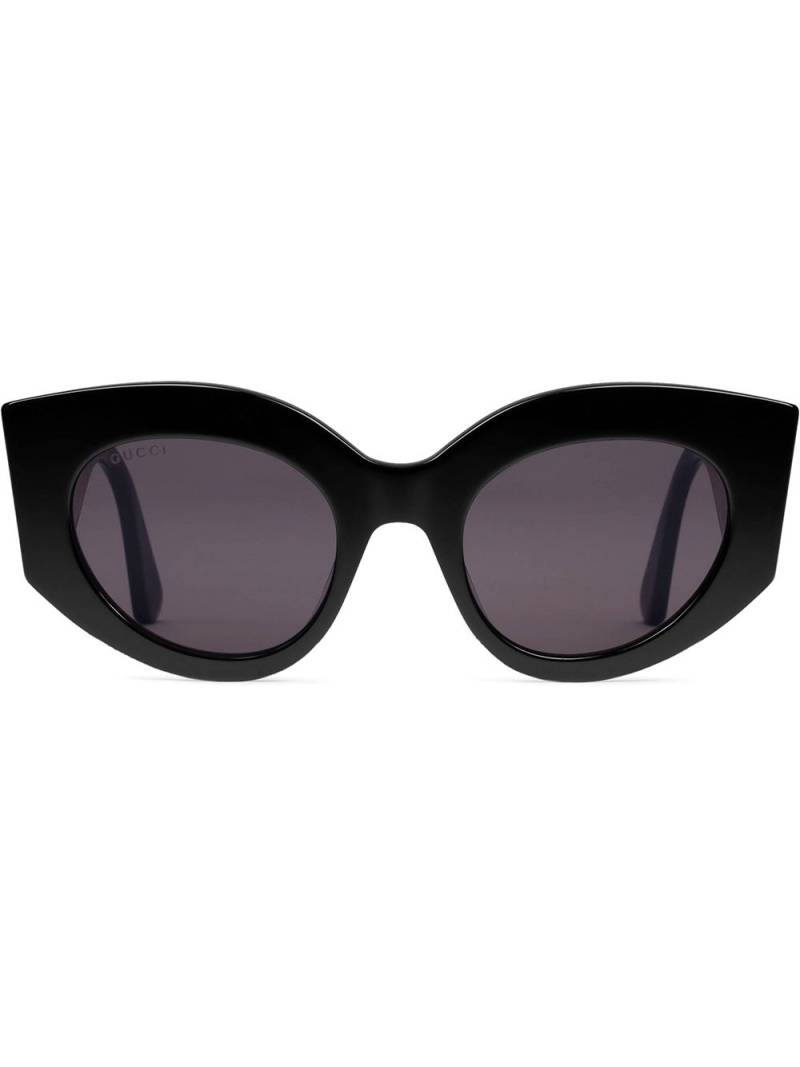 Gucci Eyewear Oversize cat eye acetate sunglasses - Black von Gucci Eyewear