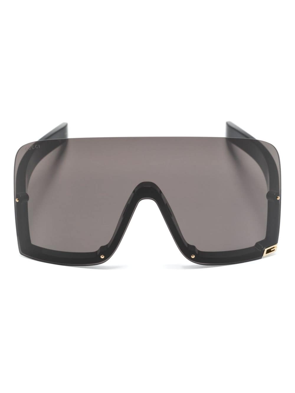 Gucci Eyewear Square G shield-frame sunglasses - Black von Gucci Eyewear