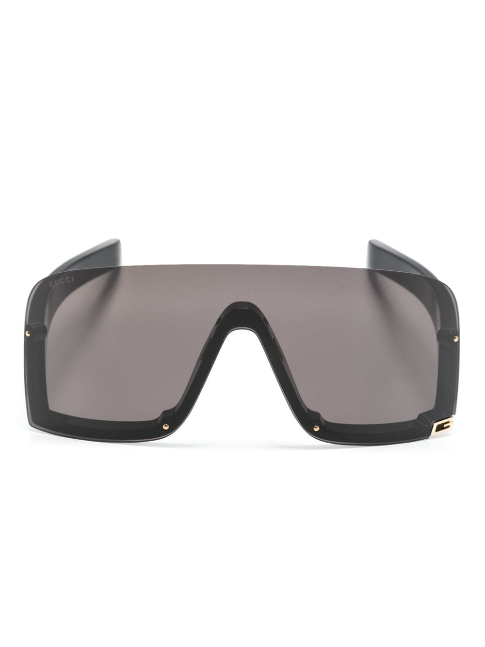 Gucci Eyewear Square G shield-frame sunglasses - Black von Gucci Eyewear