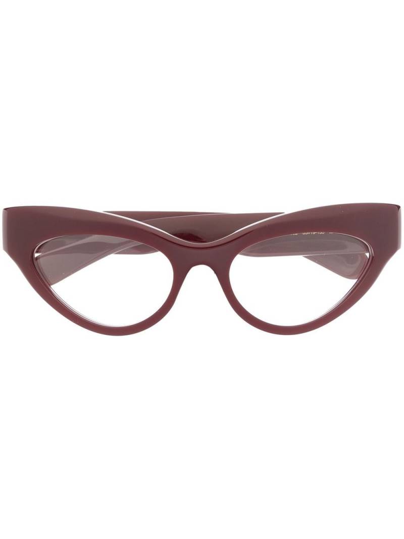 Gucci Eyewear cat-eye frame glasses - Red von Gucci Eyewear