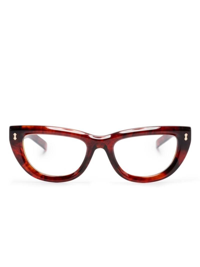 Gucci Eyewear cat-eye glasses - Red von Gucci Eyewear