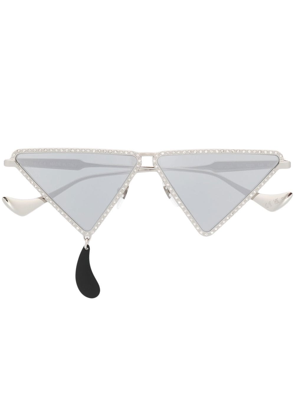 Gucci Eyewear embellished geometric sunglasses - Silver von Gucci Eyewear