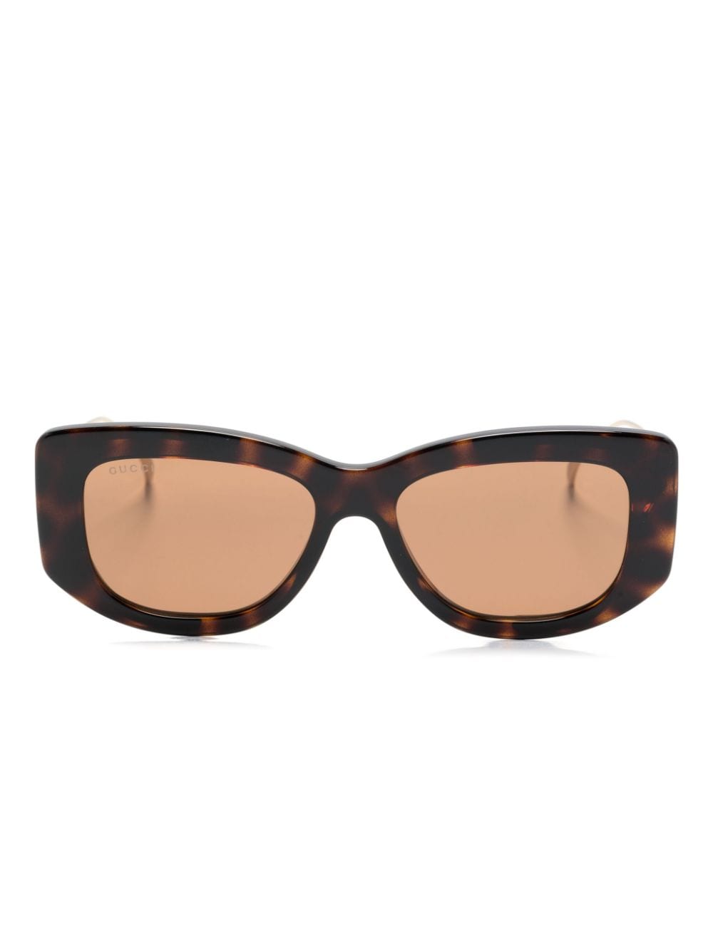 Gucci Eyewear geometric-frame sunglasses - Brown von Gucci Eyewear