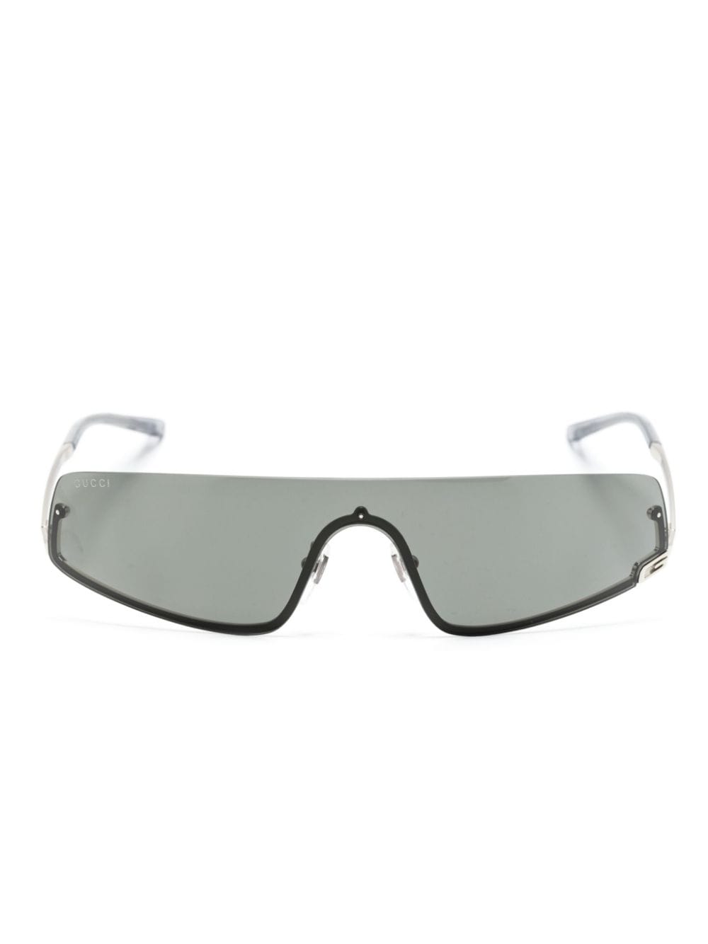 Gucci Eyewear geometric-frame sunglasses - Silver von Gucci Eyewear