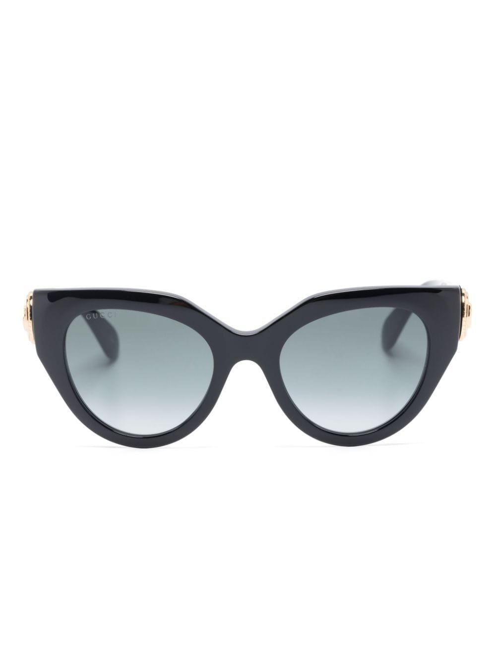 Gucci Eyewear logo-plaque cat eye-frame sunglasses - Black von Gucci Eyewear