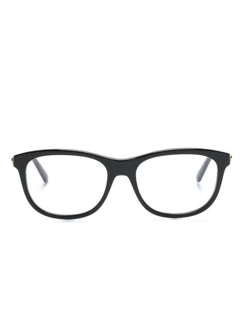 Gucci Eyewear logo-plaque rectangle-frame glasses - Black von Gucci Eyewear