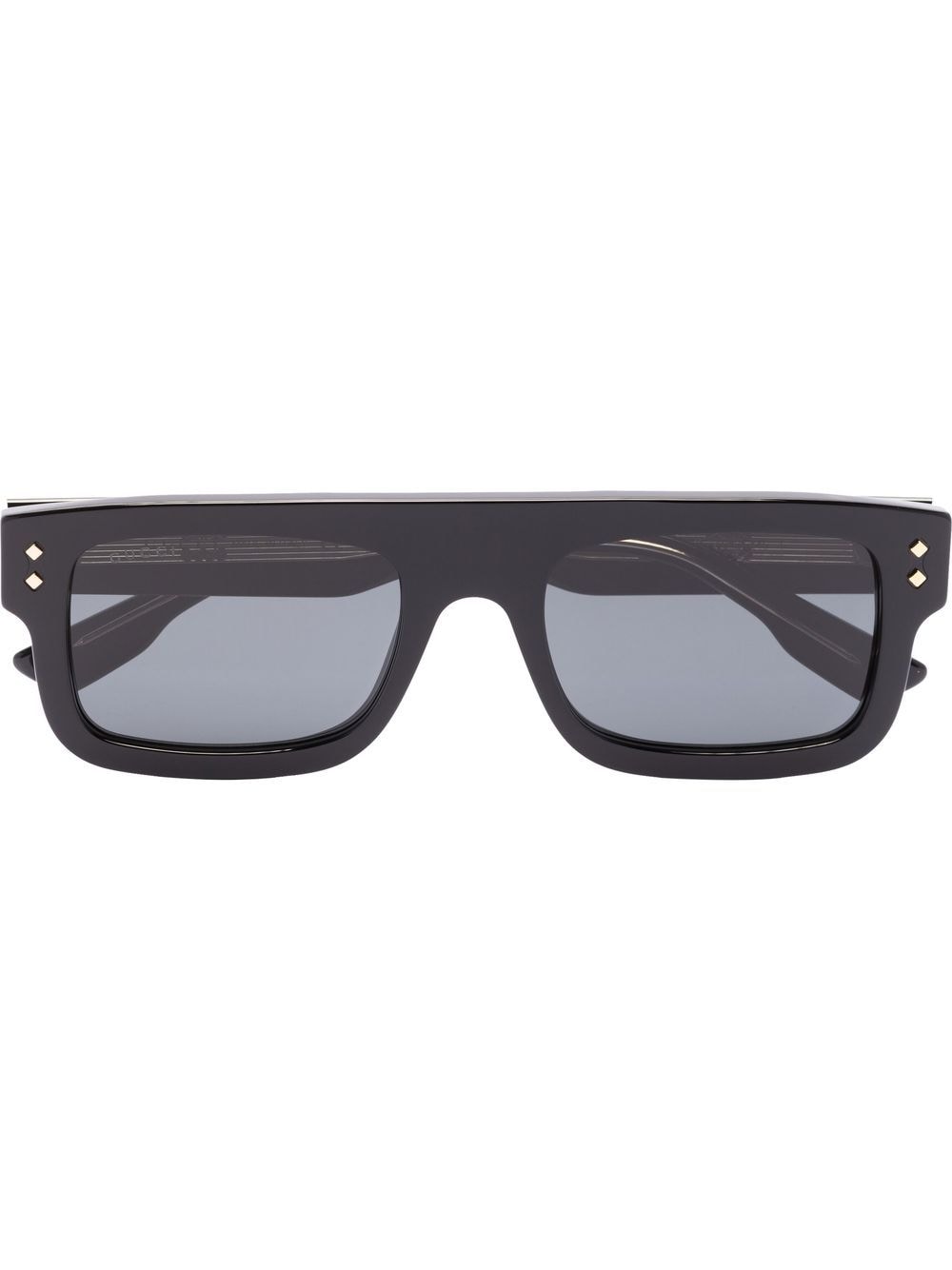 Gucci Eyewear logo print square-frame sunglasses - Black von Gucci Eyewear