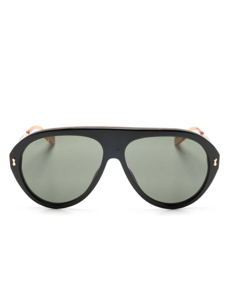Gucci Eyewear navigator-frame glasses - Black von Gucci Eyewear