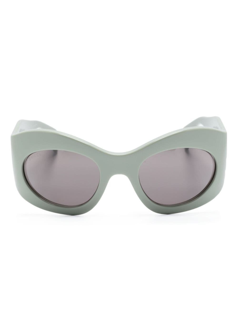 Gucci Eyewear oval-frame sunglasses - Green von Gucci Eyewear