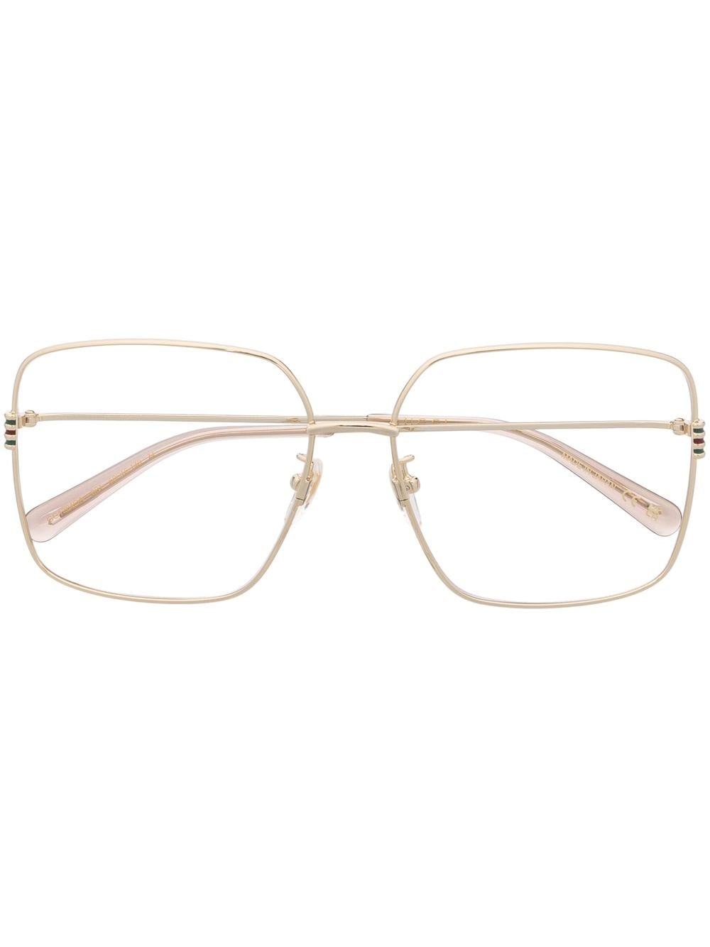 Gucci Eyewear oversize-frame glasses - Gold von Gucci Eyewear