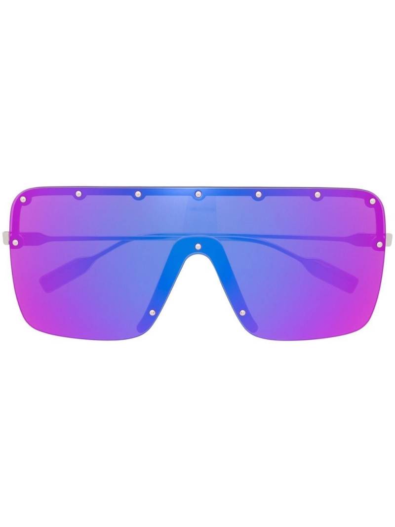 Gucci Eyewear oversized-frame studded sunglasses - Purple von Gucci Eyewear