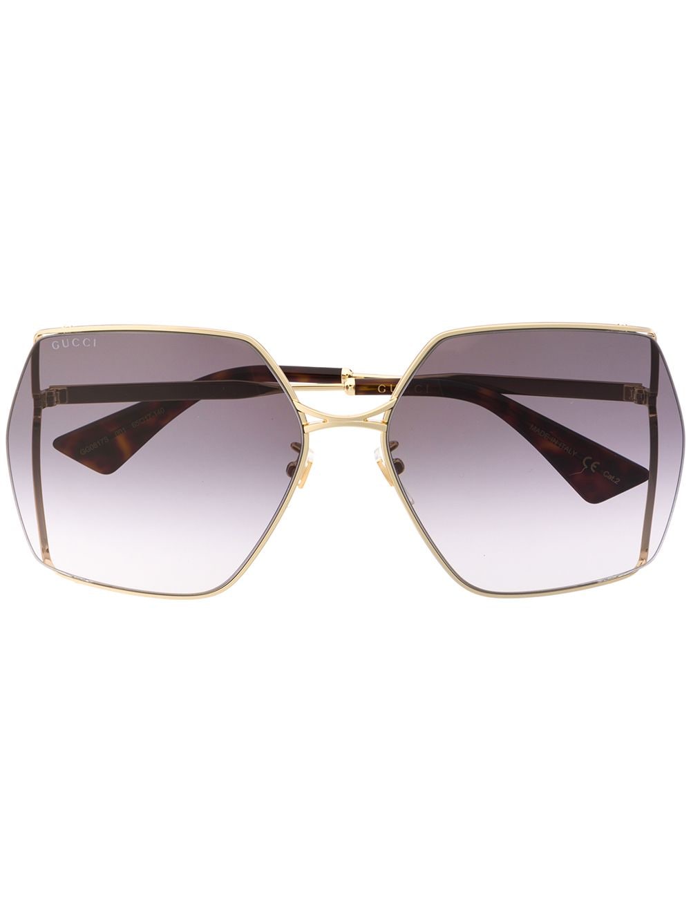 Gucci Eyewear oversized-frame sunglasses - Black von Gucci Eyewear