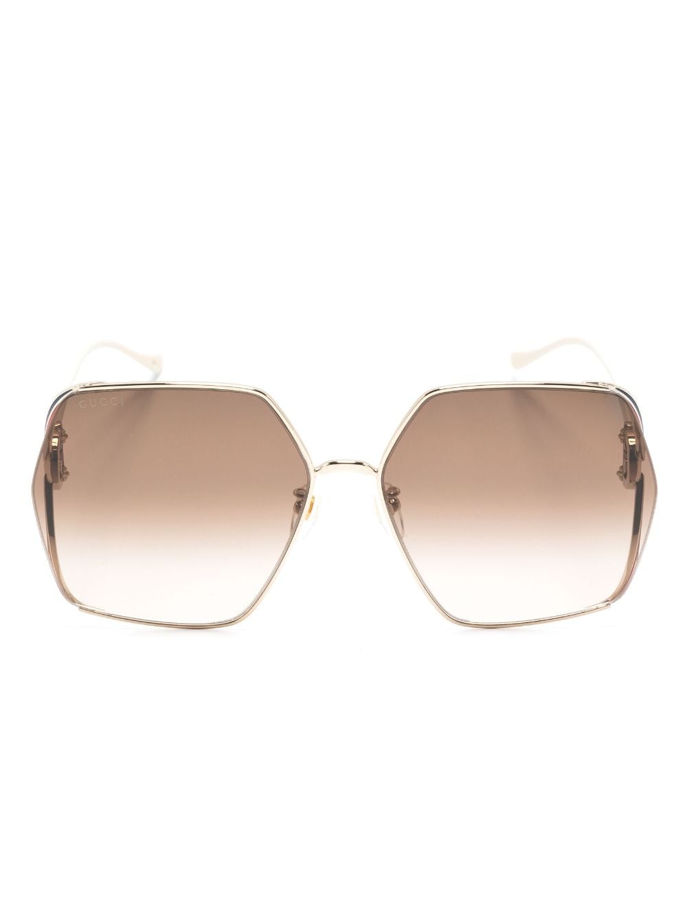 Gucci Eyewear interlocking G logo sunglasses - Gold von Gucci Eyewear