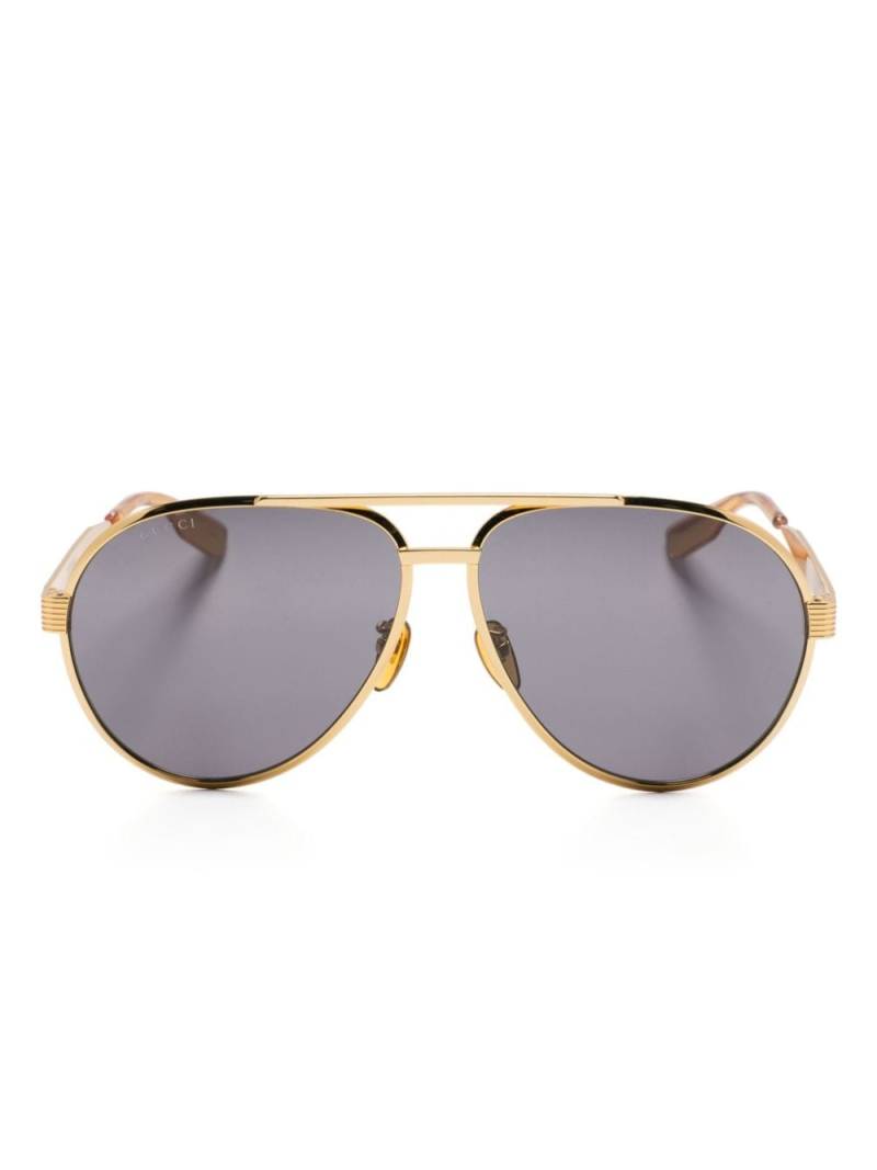 Gucci Eyewear pilot-frame sunglasses - Gold von Gucci Eyewear