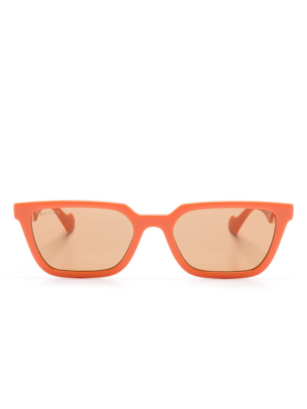 Gucci Eyewear rectangle-frame sunglasses - Orange von Gucci Eyewear