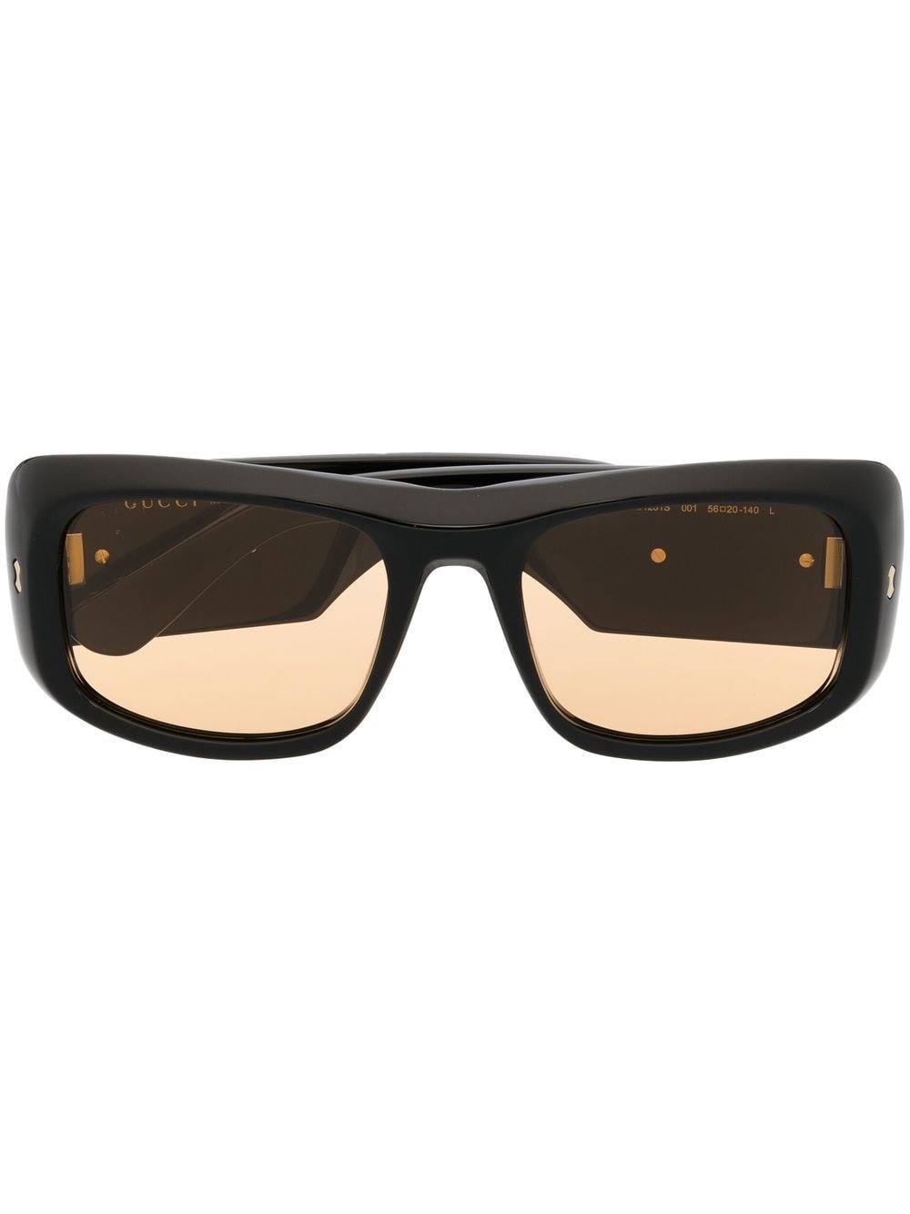 Gucci Eyewear rectangular-frame sunglasses - Black von Gucci Eyewear