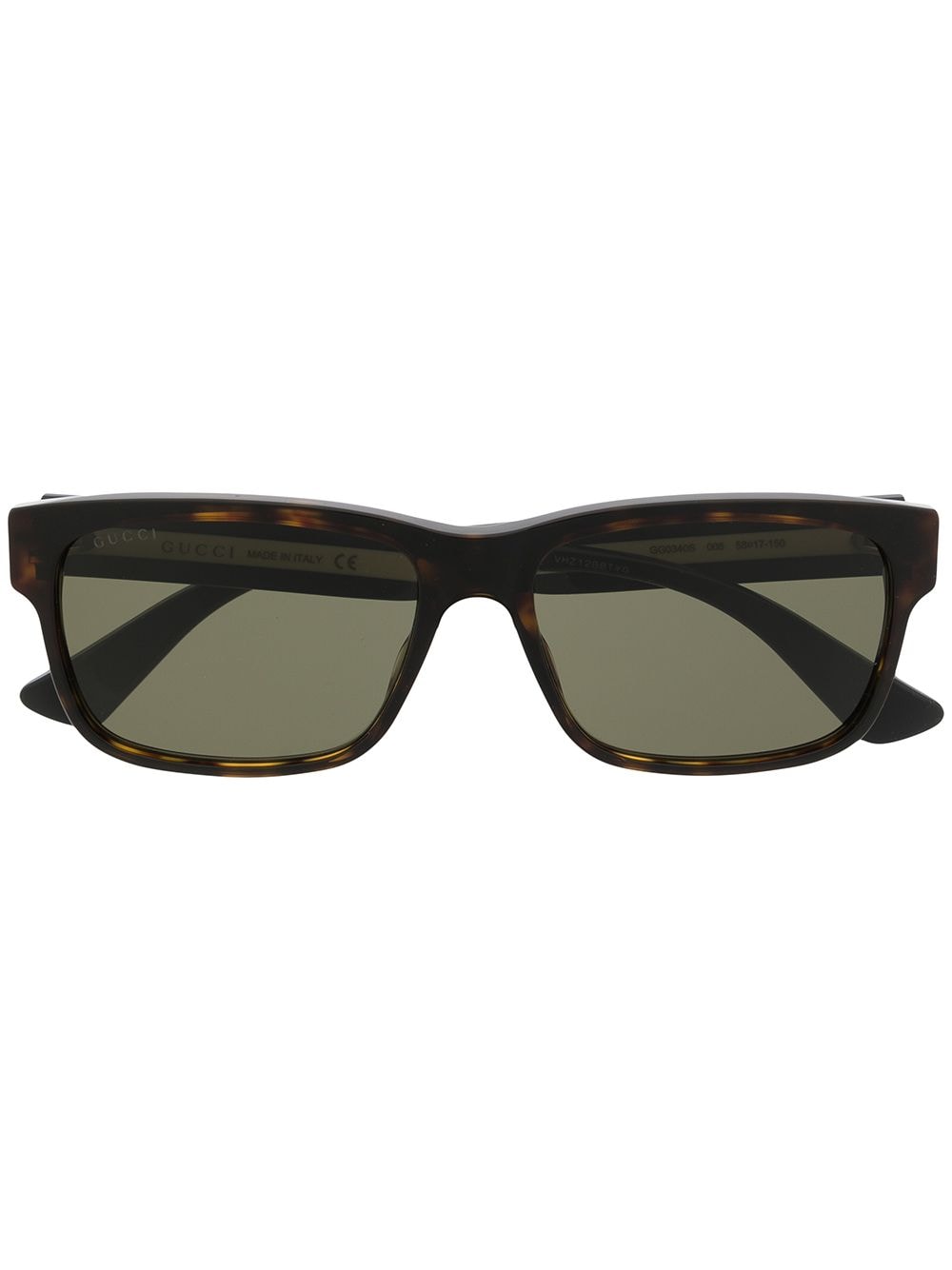 Gucci Eyewear rectangular-frame sunglasses - Black von Gucci Eyewear