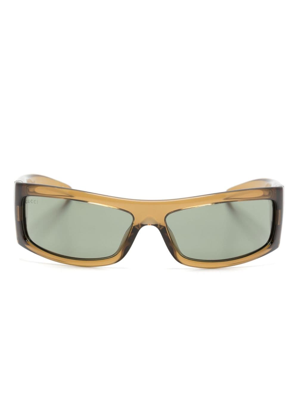 Gucci Eyewear rectangular-frame tinted sunglasses - Brown von Gucci Eyewear