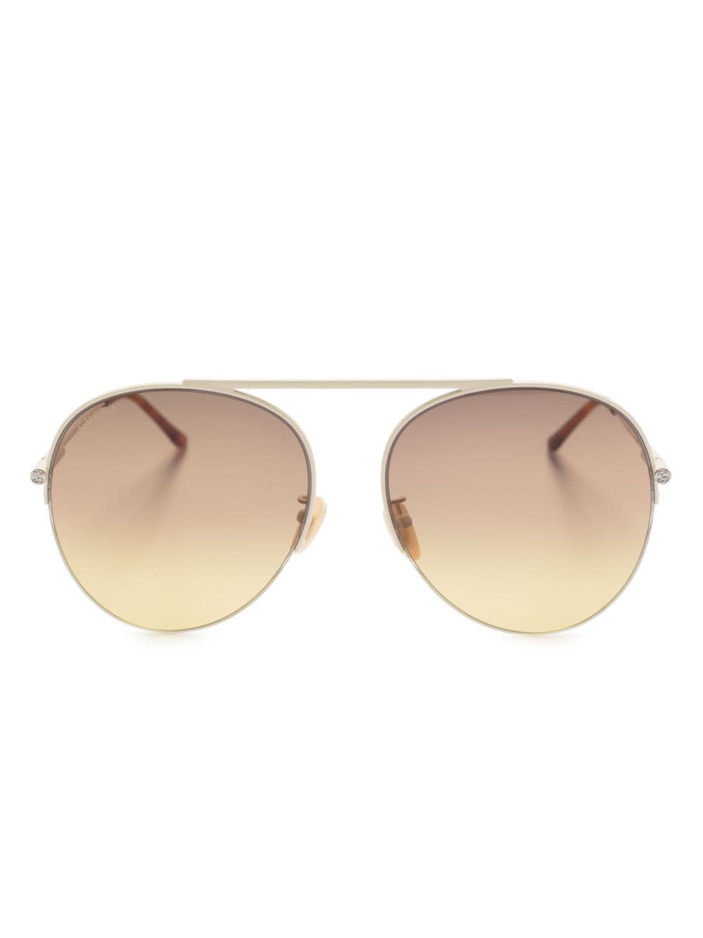 Gucci Eyewear round-frame gradient sunglasses - Neutrals von Gucci Eyewear