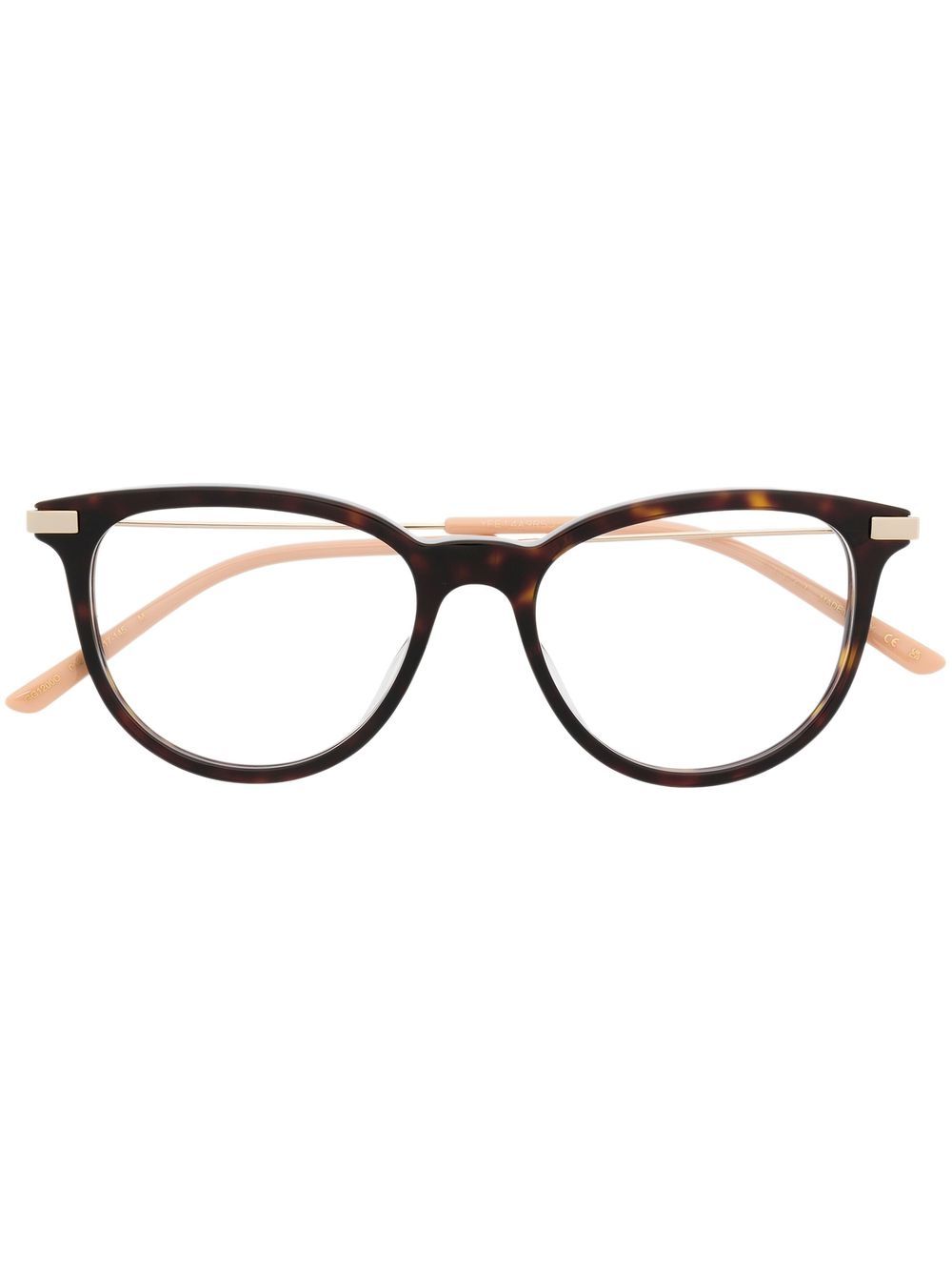 Gucci Eyewear round-frame optical glasses - Brown von Gucci Eyewear