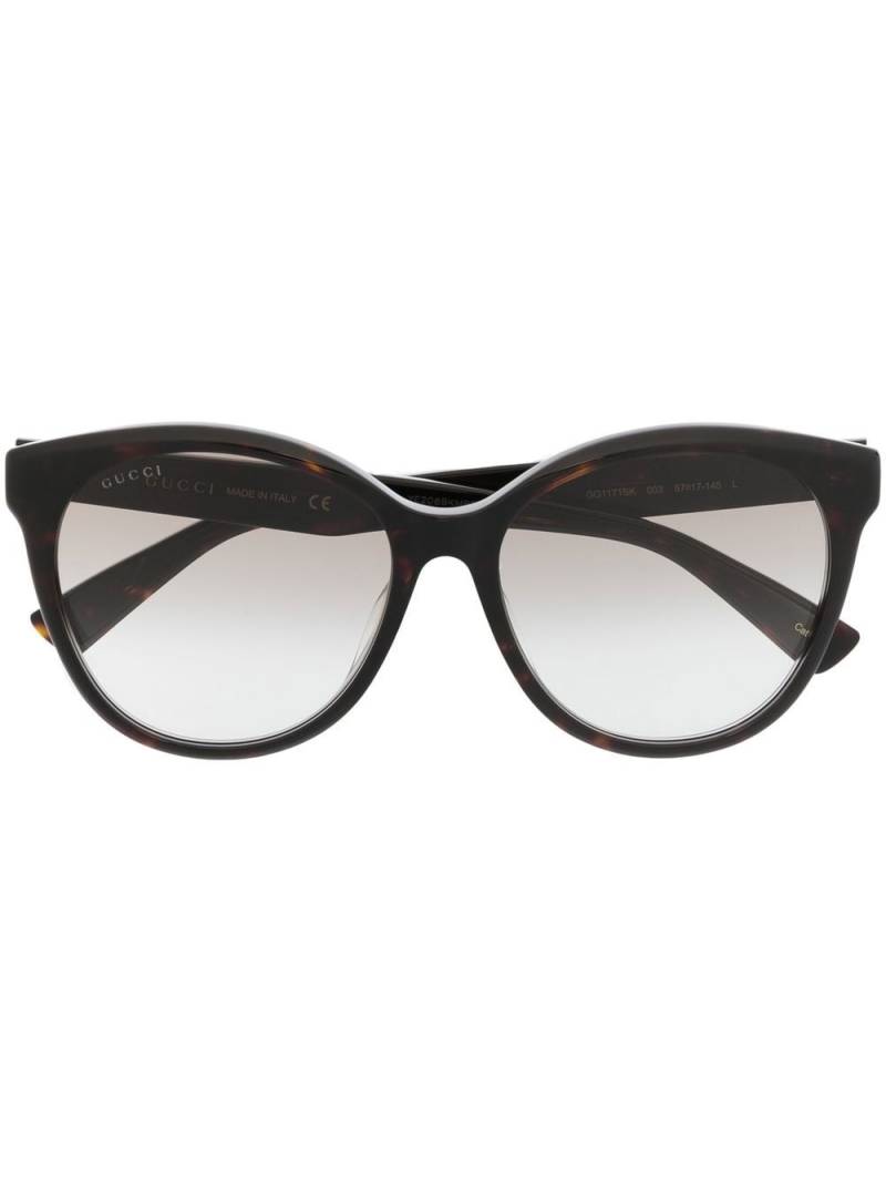 Gucci Eyewear round-frame sunglasses - Brown von Gucci Eyewear