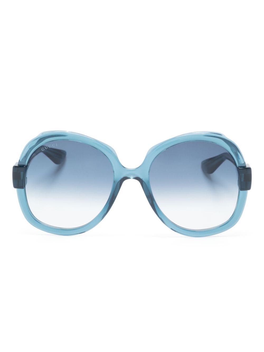 Gucci Eyewear round-frame tinted sunglasses - Blue von Gucci Eyewear