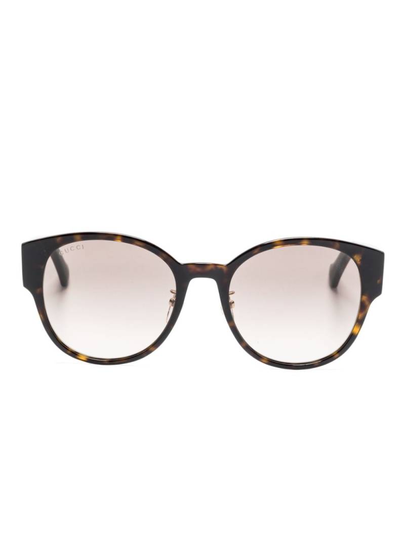 Gucci Eyewear side-stripe sunglasses - Brown von Gucci Eyewear