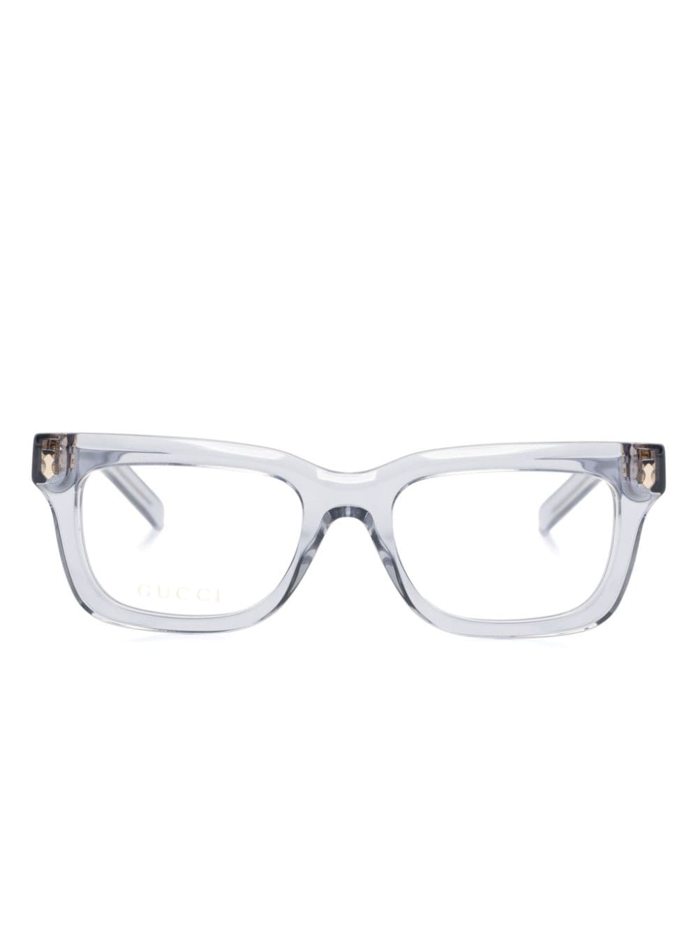 Gucci Eyewear square-frame glasses - Grey von Gucci Eyewear