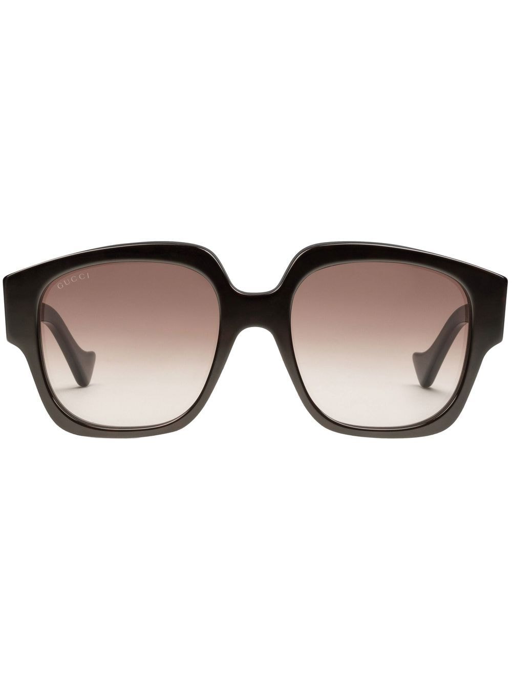 Gucci Eyewear square-frame logo-plaque sunglasses - Brown von Gucci Eyewear