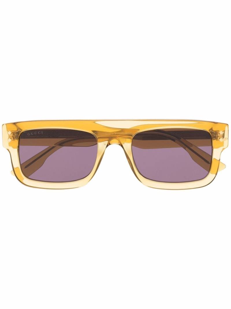Gucci Eyewear square-frame sunglasses - Gold von Gucci Eyewear