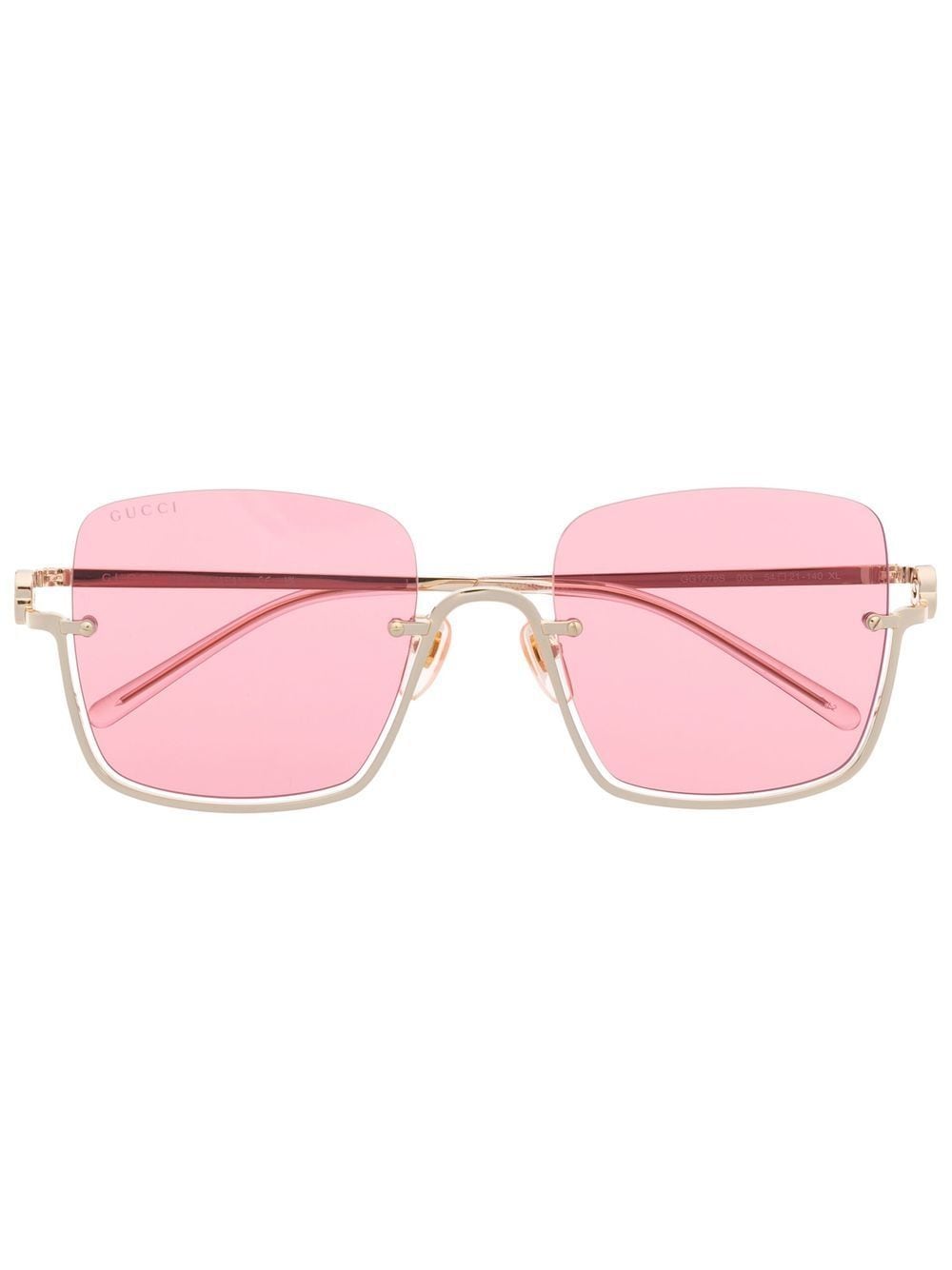 Gucci Eyewear square-frame sunglasses - Gold von Gucci Eyewear