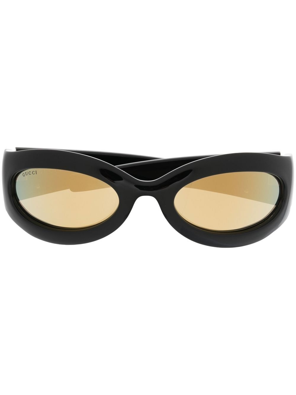 Gucci Eyewear square tinted sunglasses - Black von Gucci Eyewear