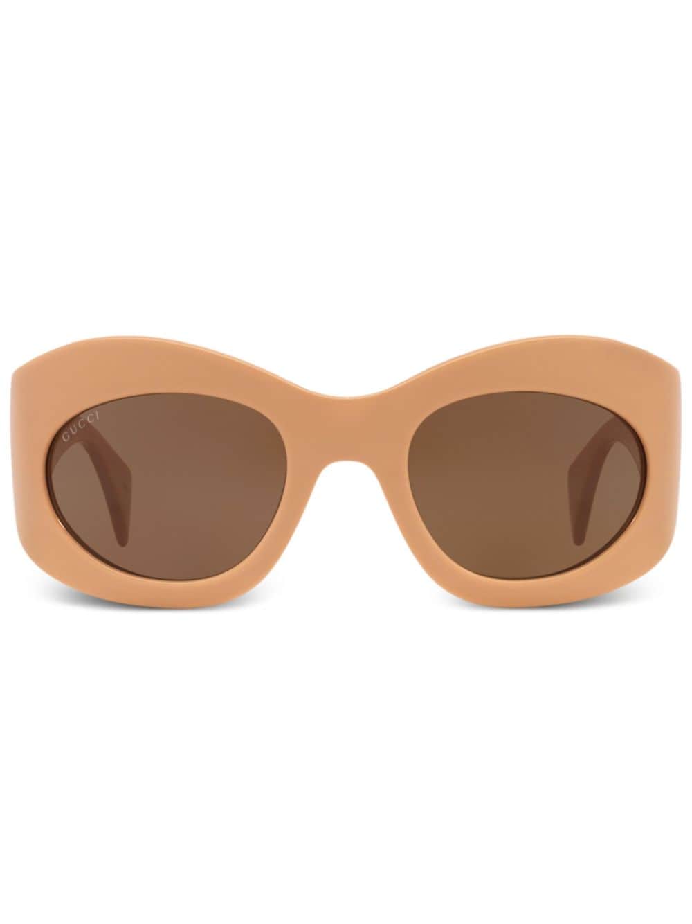 Gucci Eyewear tinted-lenses oval-frame sunglasses - Pink von Gucci Eyewear