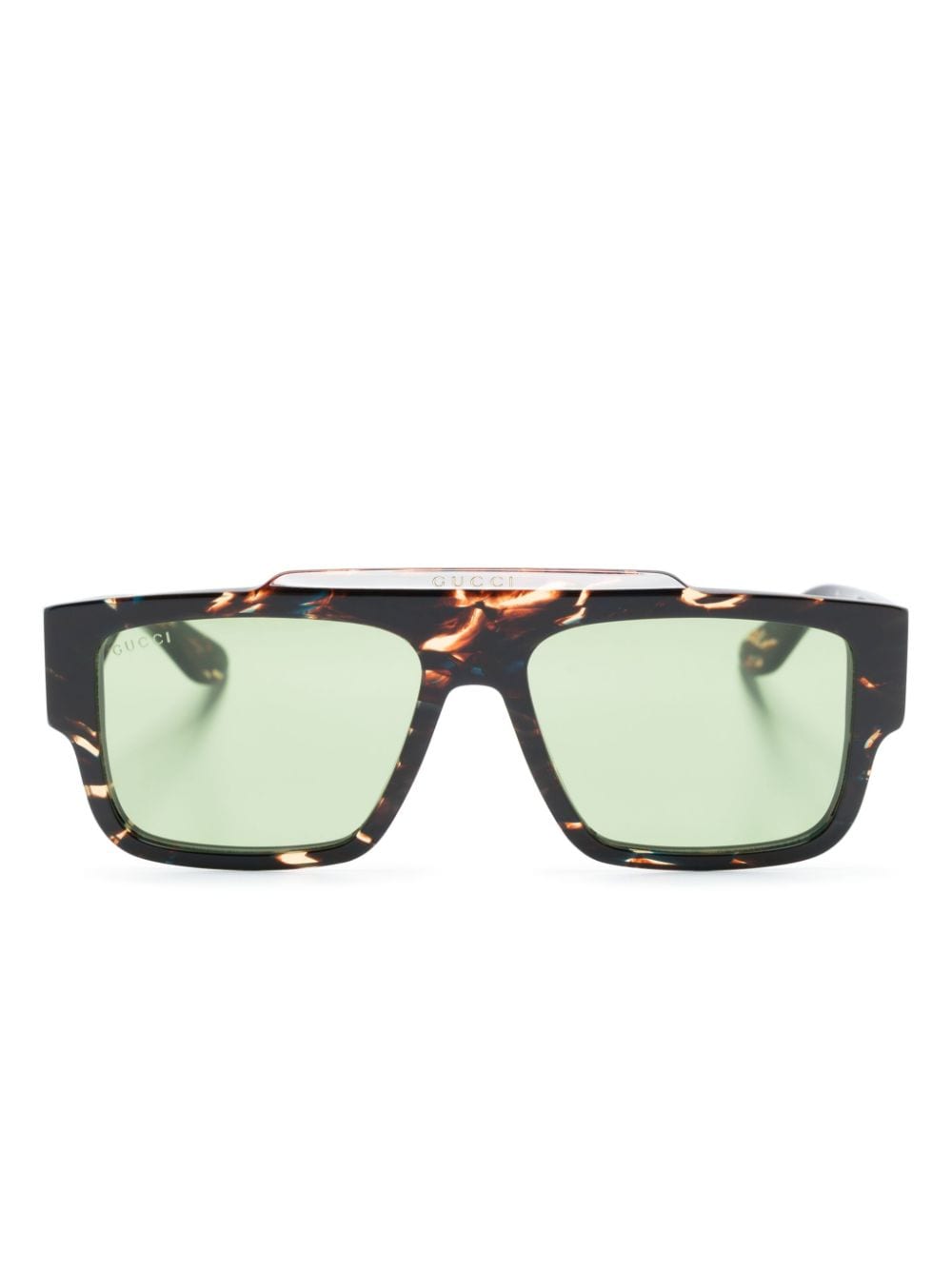 Gucci Eyewear tortoiseshell-effect square-frame sunglasses - Brown von Gucci Eyewear