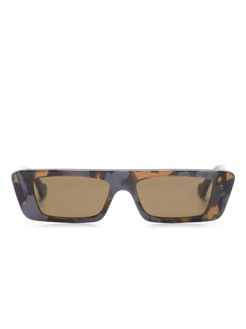 Gucci Eyewear tortoiseshell rectangle-frame sunglasses - Purple von Gucci Eyewear