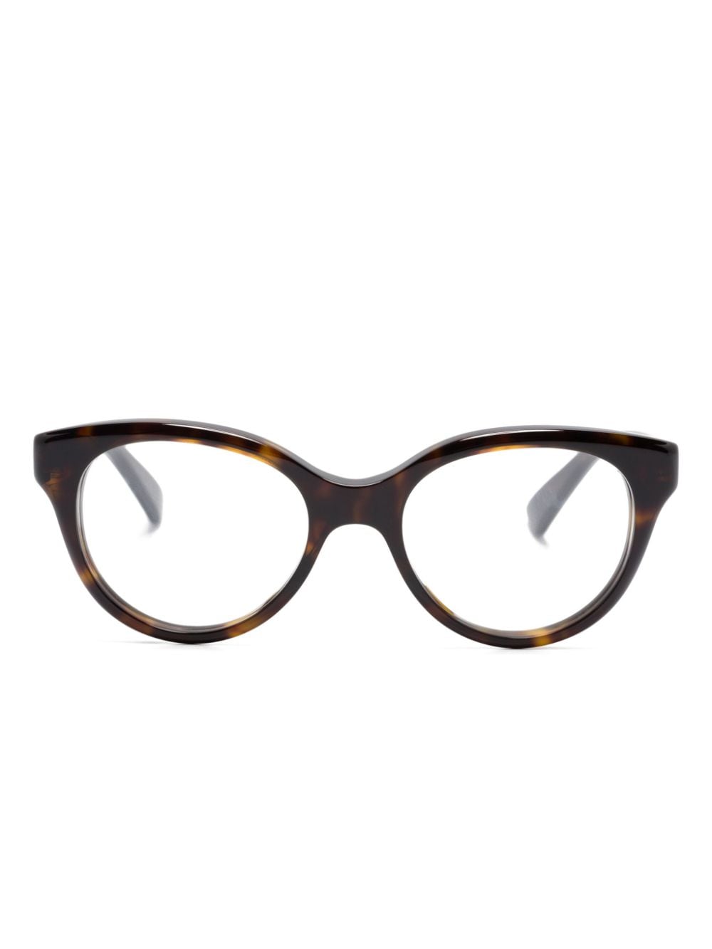 Gucci Eyewear tortoiseshell round-frame glasses - Brown von Gucci Eyewear