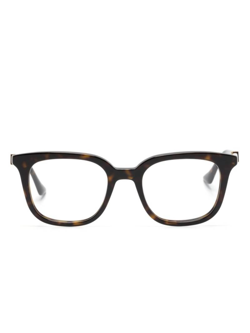 Gucci Eyewear tortoiseshell square-frame glasses - Brown von Gucci Eyewear