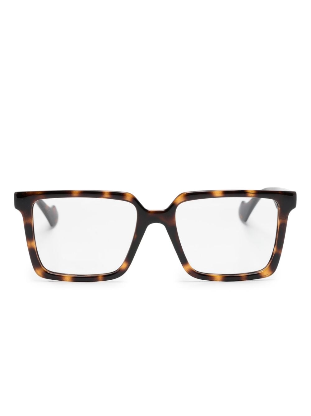 Gucci Eyewear tortoiseshell square-frame glasses - Brown von Gucci Eyewear