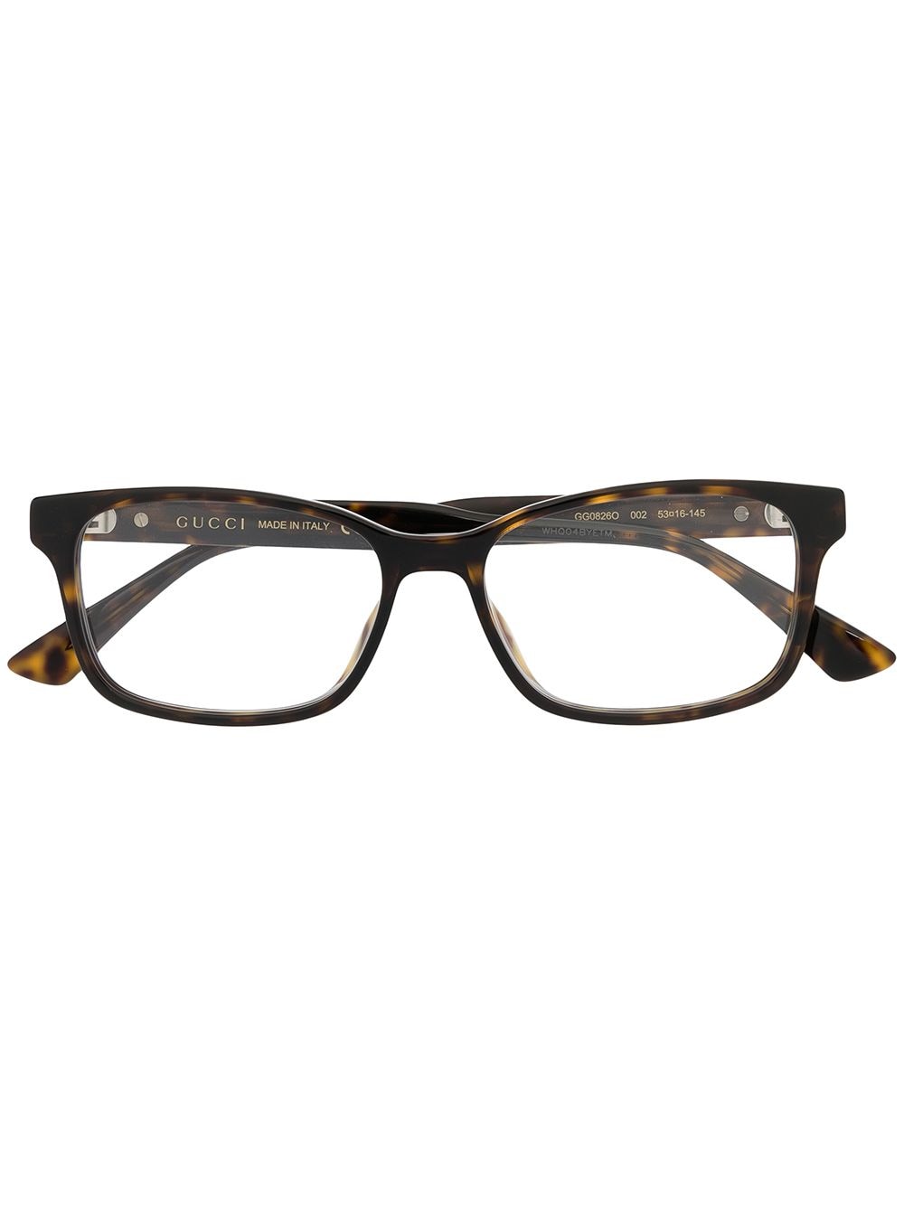 Gucci Eyewear tortoiseshell square-frame glasses - Neutrals von Gucci Eyewear