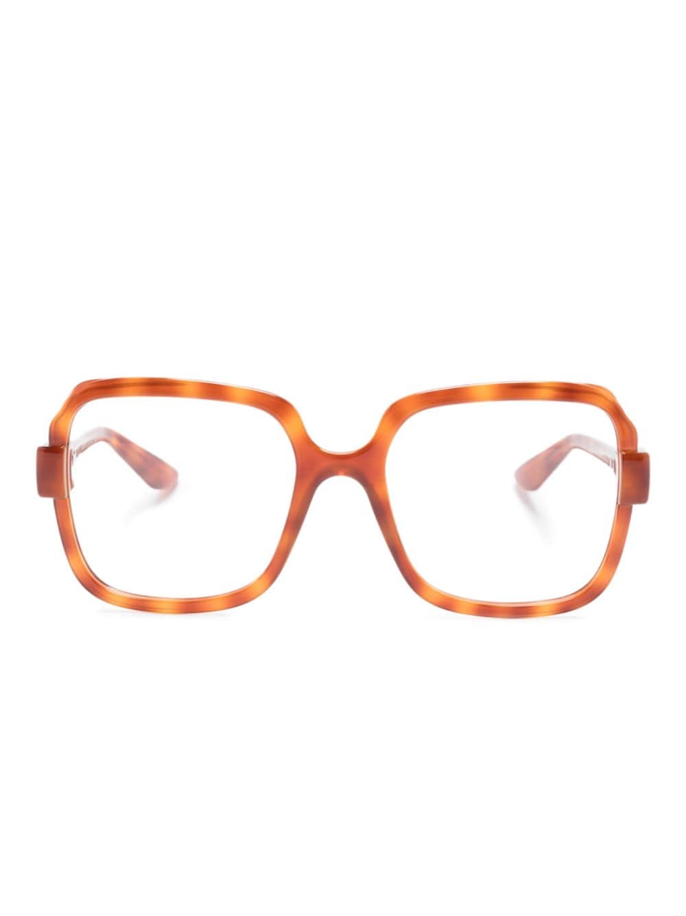 Gucci Eyewear tortoiseshell square-frame sunglasses - Orange von Gucci Eyewear